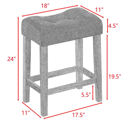 Bar Table Set With Power Outlet, Bar Table and Chairs Set, 4 Piece Dining Table Set, Industrial Breakfast Table Set, For