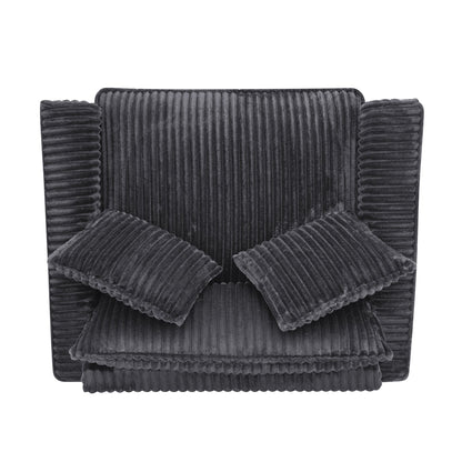 Lazy Sofa Chair, Comfortable Single-Person Sofa Chair, With a Backrest and Soft Seat Cushion, Having Armrests on Both Si