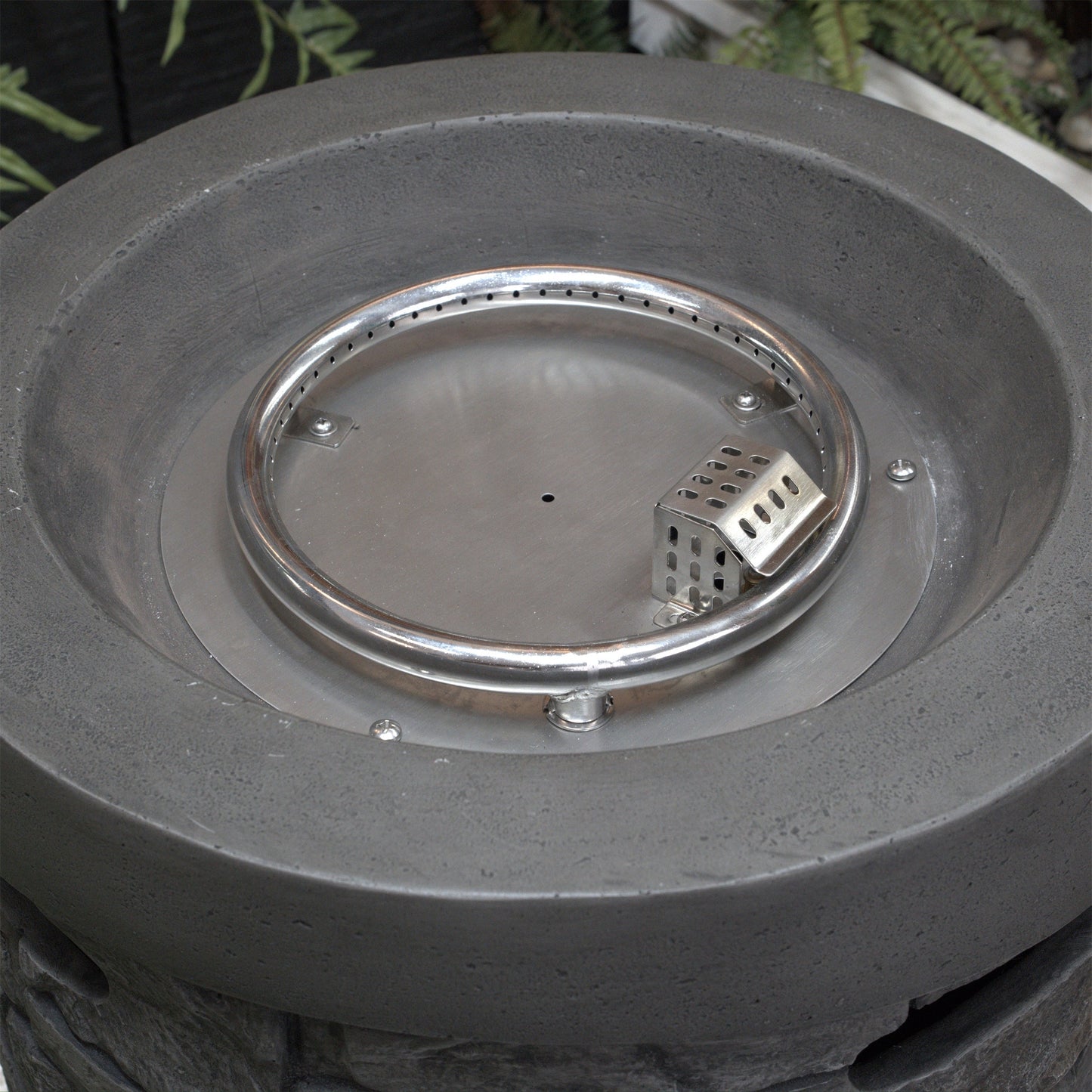 32000 BTU, CSA Certification Diameter 20 Inch Round Outdoor Gas Fire Pit,Contain 2.5kg Lava Stone and Rainproof Cover,Ma