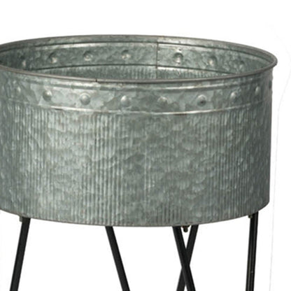 Set of 3 Huxley Metal Decorative Pots