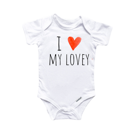 Lovey Love - Baby Boy Girl Clothes Infant Bodysuit Funny Cute Newborn