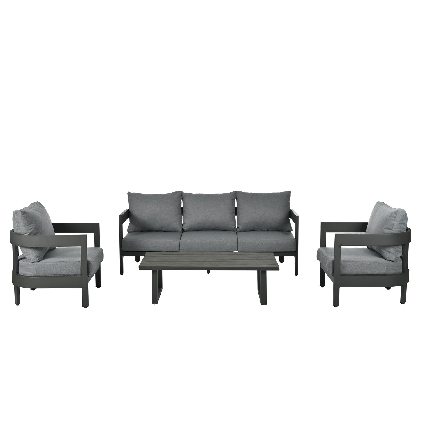 High-Quality Outdoor Seating Set With Thick Cushions for Ultimate Comfort, Perfect for Lawns, Patios, and Poolside