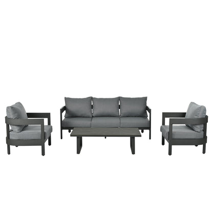 High-Quality Outdoor Seating Set With Thick Cushions for Ultimate Comfort, Perfect for Lawns, Patios, and Poolside