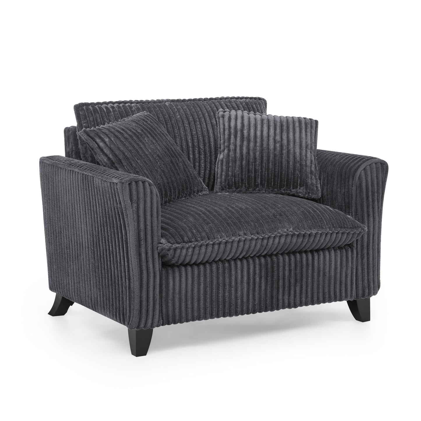 Lazy Sofa Chair, Comfortable Single-Person Sofa Chair, With a Backrest and Soft Seat Cushion, Having Armrests on Both Si