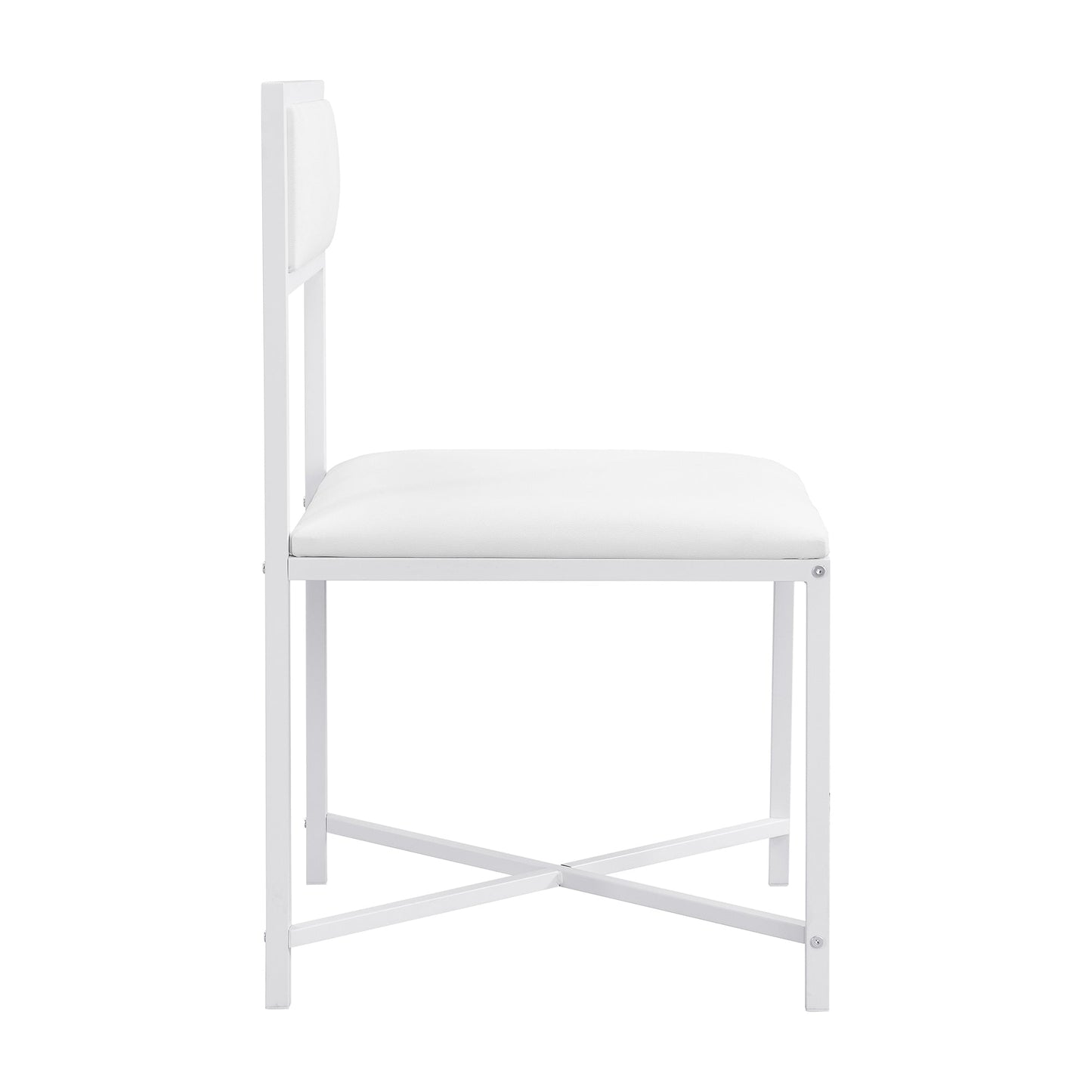 Modern Compact 63inch 5-Piece Extendable Dining Table Set, Foldable Square Kitchen Table Set With Storage Rack and 4 PU