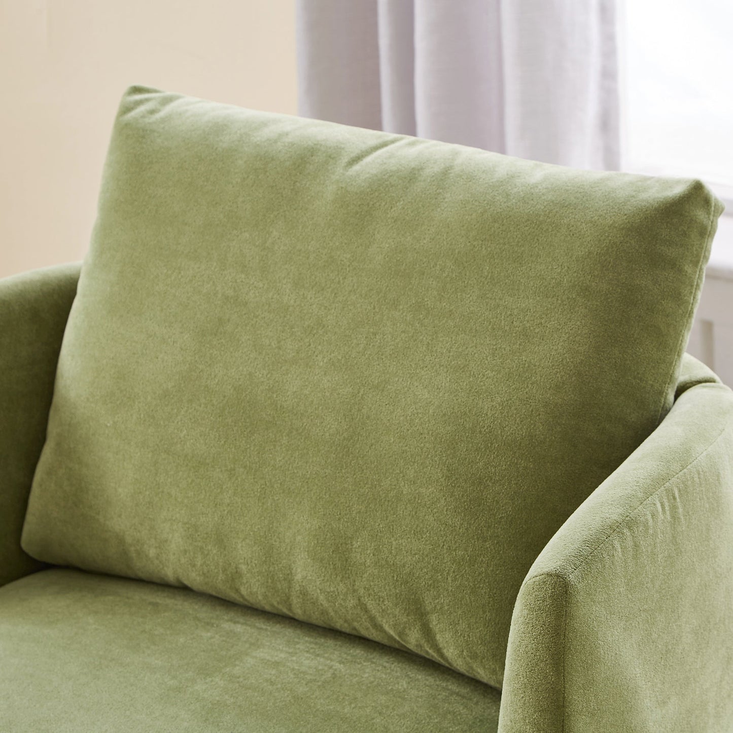 360° Swivel Chair, 29.9' Accent Barrel Armchair, Upholstered With Curved Design, Green Chenille, for Living Room and Off