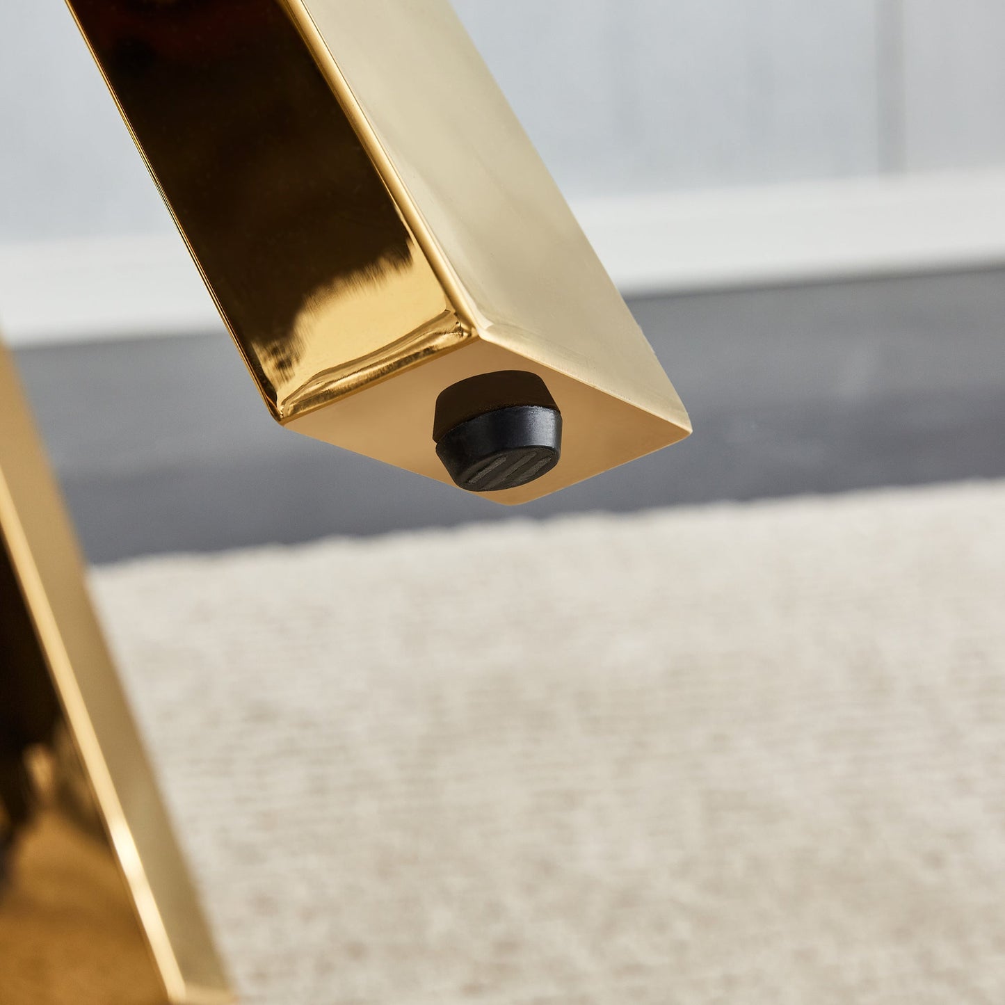 Modern Minimalist White Patterned Circular Dining Table and Coffee Table. MDF Desktop, Diameter 42 Inches, Stainless Ste