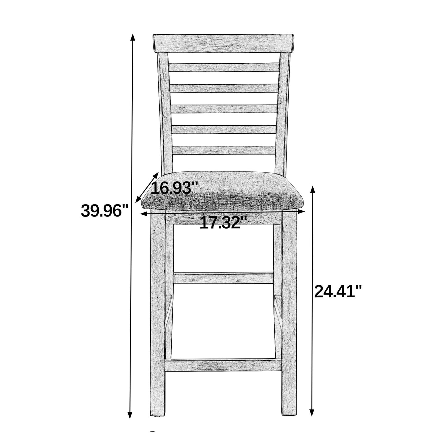 Dining Table, Bar Table and Chairs Set, 5 Piece Dining Table Set,Retro-Style Breakfast Table Set,for Living Room, Dining