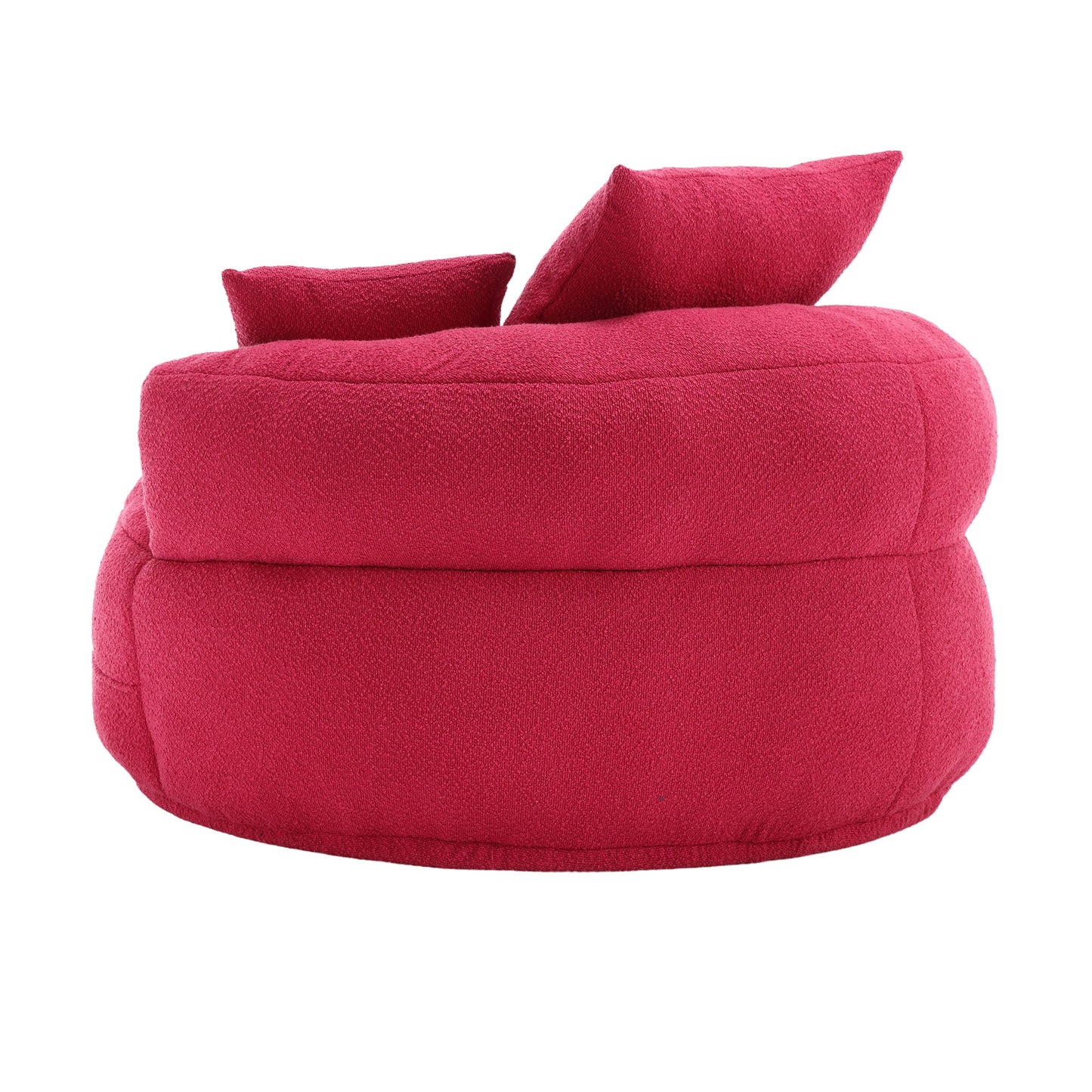 Chenille Sponge Single Sofa,No Assembly Required,Fluffy Modern Sleeper Chair for Living Room, Bedroom, Lounge and Projec