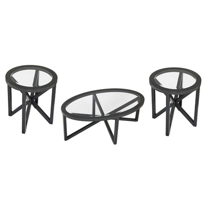 Modern Simple Glass Coffee Table, Tempered Glass Coffee Table Solid Wood Base Round Transparent Glass Top Modern Living