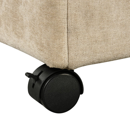 121.2' Versatile Sofa Bed Modular Sofa  Free-Combined Sofa With Two Storage Racks,  Brown