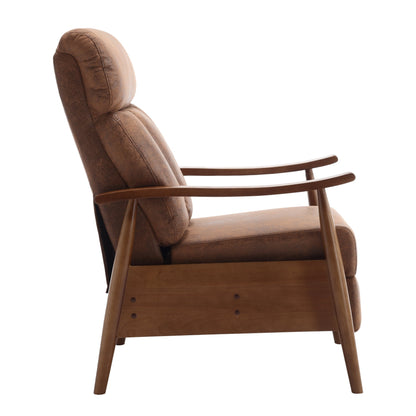 Wood Frame Armchair,  Modern Accent Chair Lounge Chair for Living Room