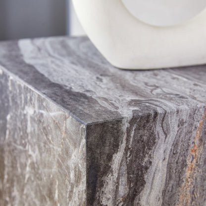 Modern MDF Coffee Table With Gray Textured Patterns and Stylish Design.11.80*11.80*19.60.Luxurious Design, Fashion Textu