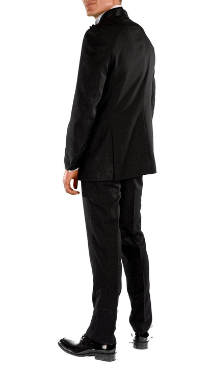 Ferrecci Men's Falls Black Slim Fit 2 Piece Tuxedo