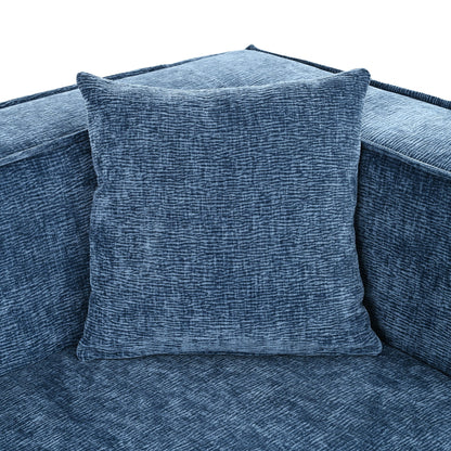 Modern Style Sectional Sofa,Sponge Sectional Sofa Couch,Modular L-Shape Sofa Couch With Elegant Curved Design and Luxuri