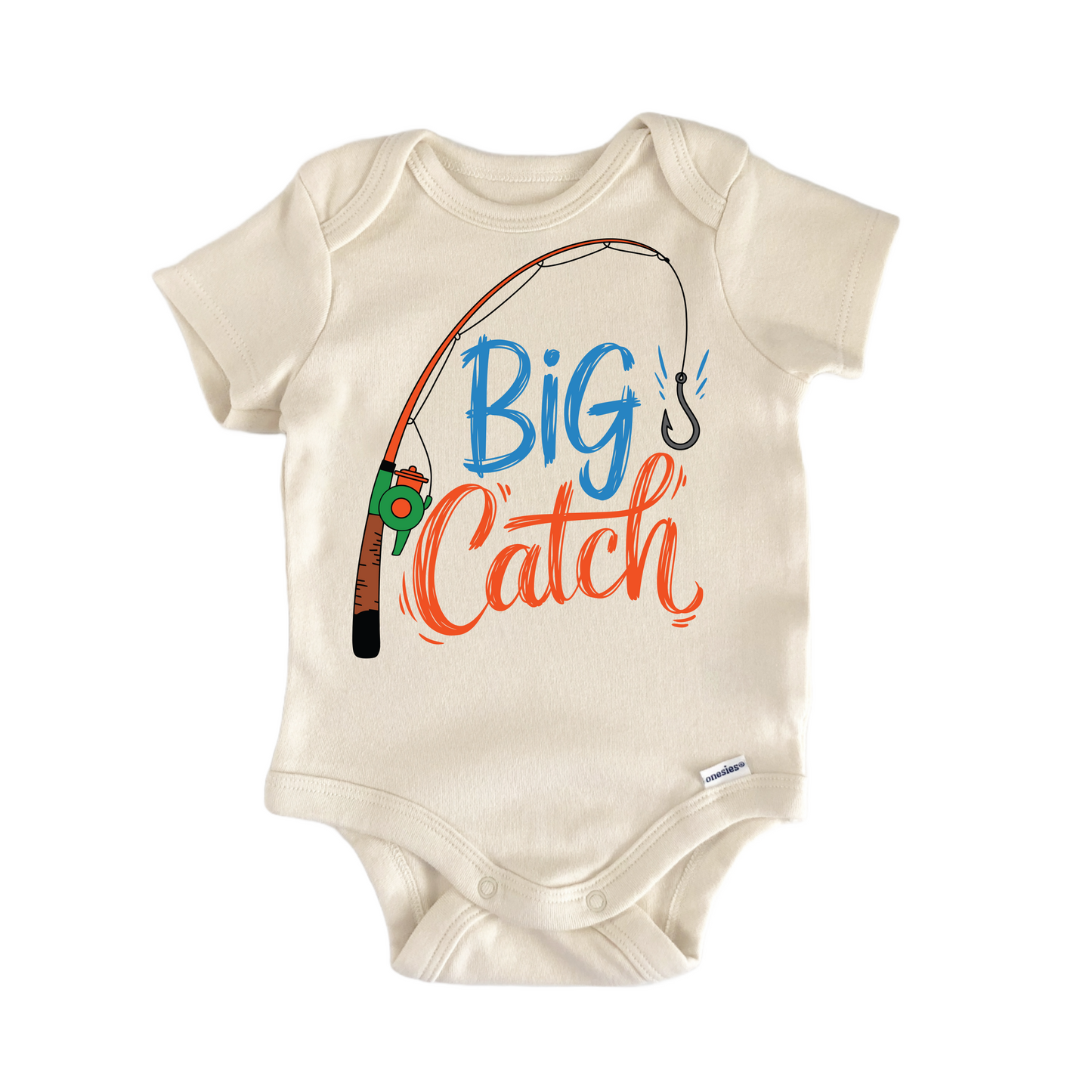 Fishing Pole Big Catch - Baby Bodysuit