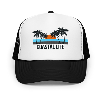 Coastal Life Foam Trucker Hat With Adjustable Snap