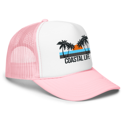 Coastal Life Foam Trucker Hat With Adjustable Snap