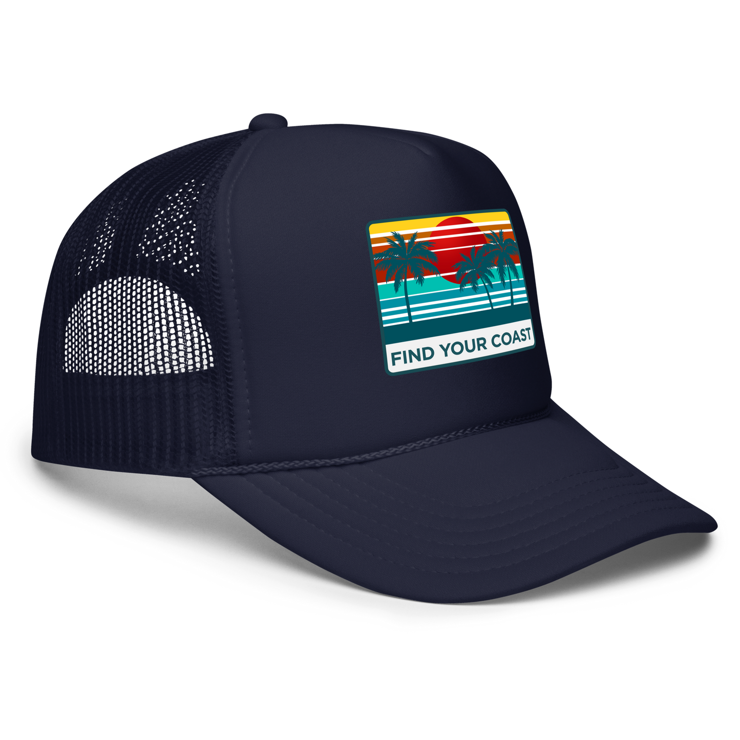 Find Your Coast® Sunset Palm Foam Trucker Hats