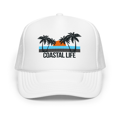Coastal Life Foam Trucker Hat With Adjustable Snap