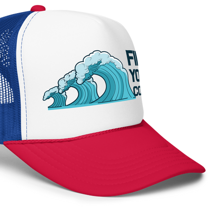 Find Your Coast® Wave Foam Trucker Hat