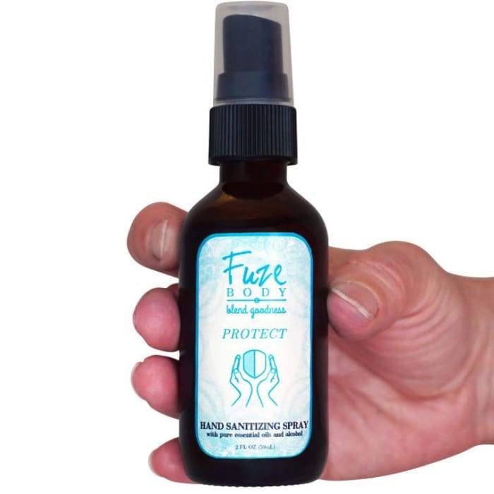 Hand Sanitizer With Alcohol and Essential Oils - Protect