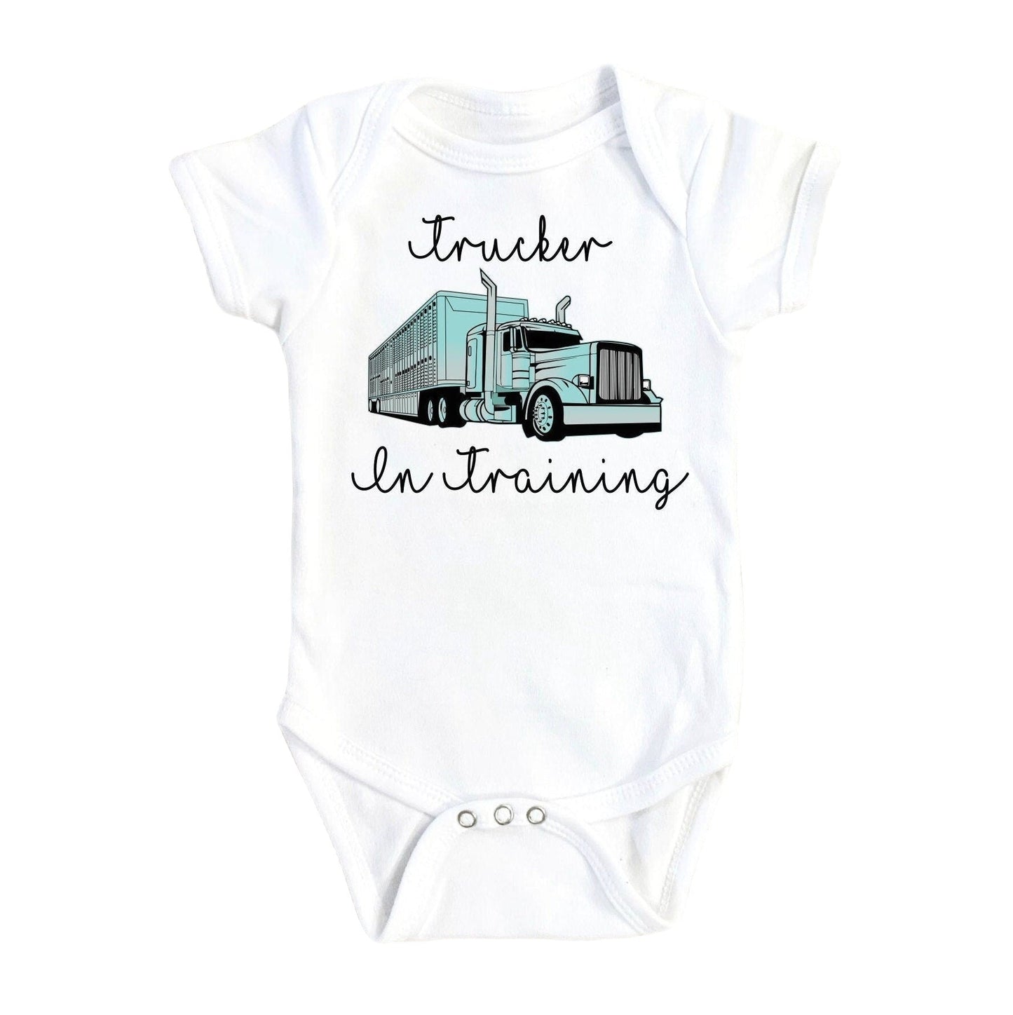 Trucker Training - Baby Boy Girl Clothes Infant Bodysuit Funny Cute Newborn