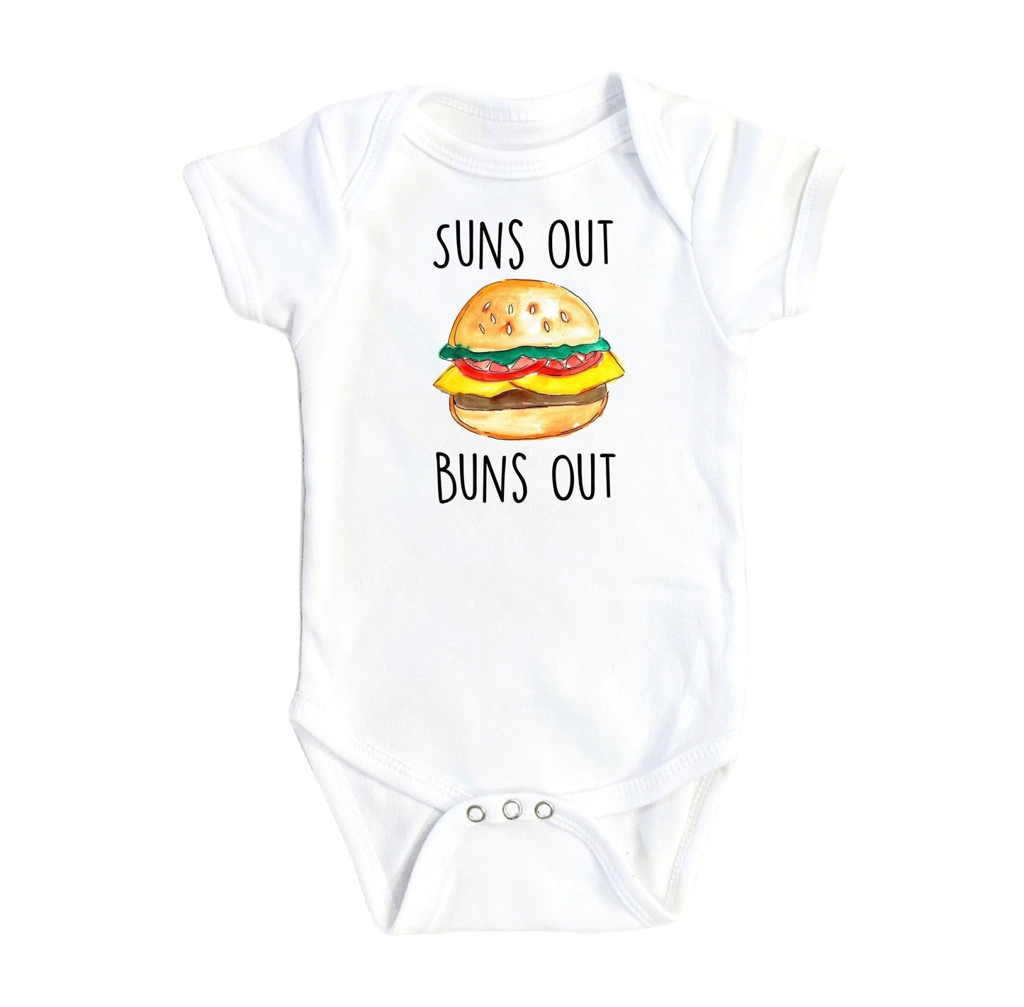 Burger Bbq - Baby Boy Girl Clothes Infant Bodysuit Funny Cute Newborn