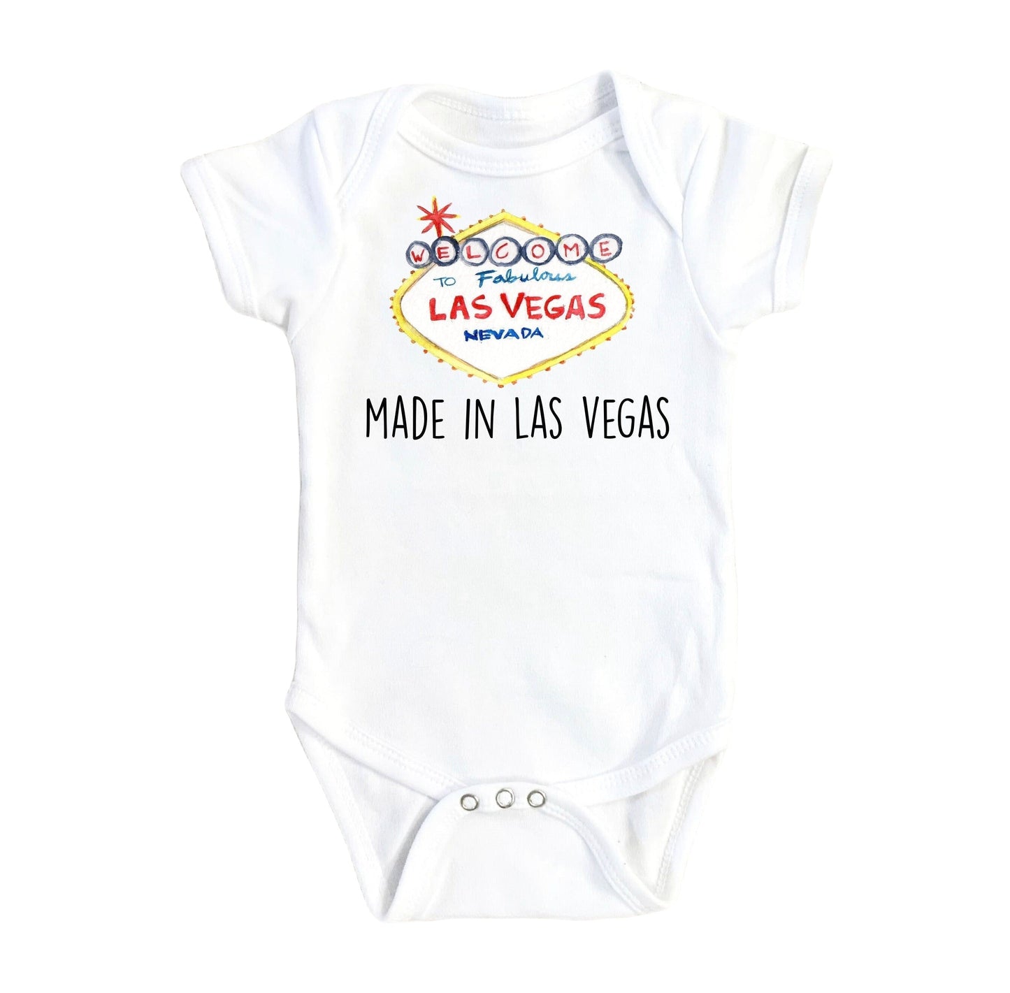 Las Vegas - Baby Boy Girl Clothes Infant Bodysuit Funny Cute Newborn 1B
