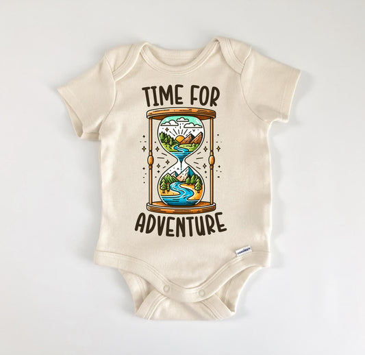 Time for Adventure - Baby Boy Girl Clothes Infant Bodysuit Funny Cute Newborn