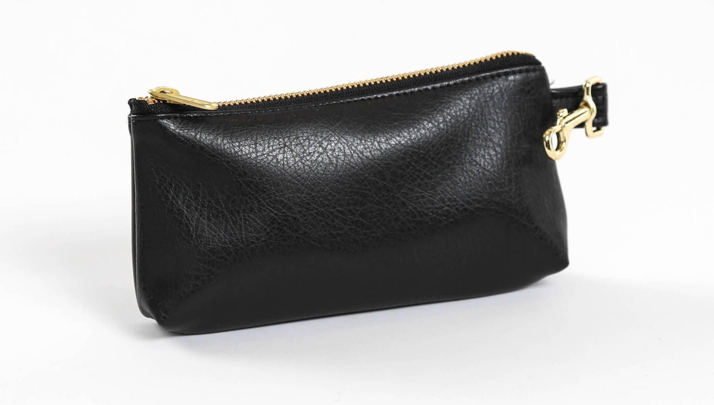 Classic Black Vegan Leather Bag