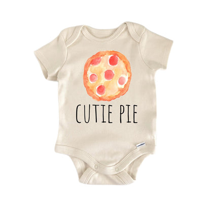 Pizza Pie Heart - Baby Boy Girl Clothes Infant Bodysuit Funny Cute Newborn