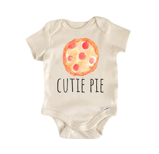 Pizza Pie Heart - Baby Boy Girl Clothes Infant Bodysuit Funny Cute Newborn