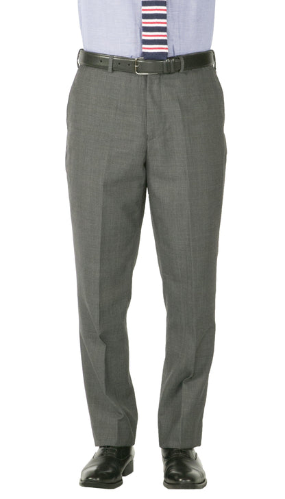 Rod Premium Grey Wool 2pc Stain Resistant Traveler Suit - W 2 Pairs of Pants