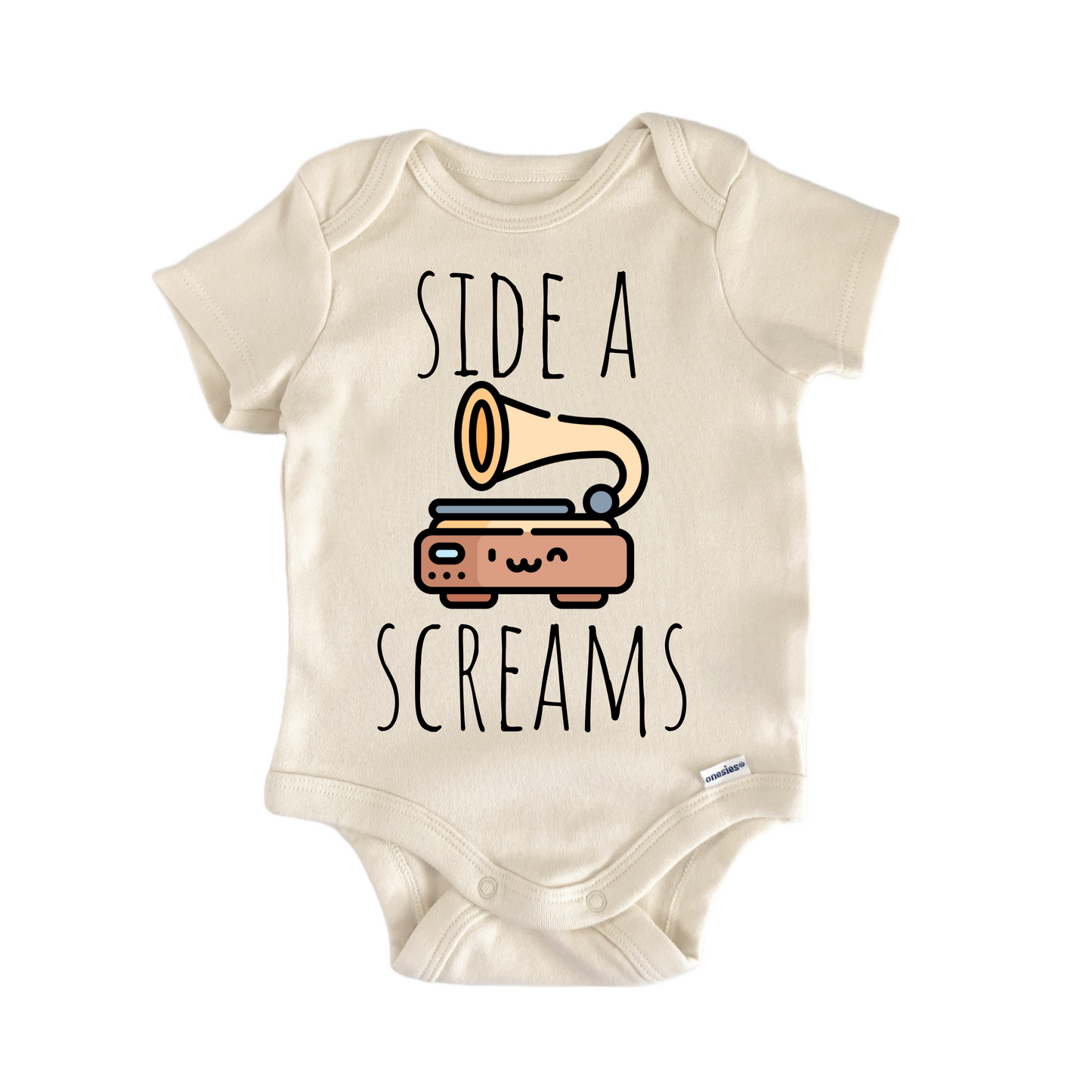 Vinyl Record Player Disc - Baby Bodysuit