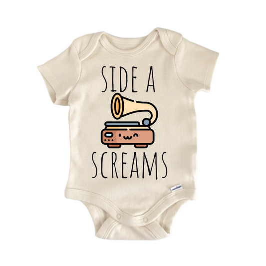Vinyl Record Player Disc - Baby Bodysuit