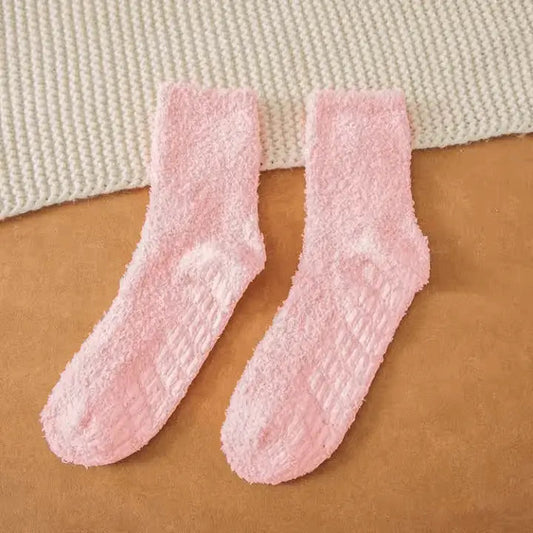 Fuzzy Grip Socks Non Slip Slipper Socks for Women