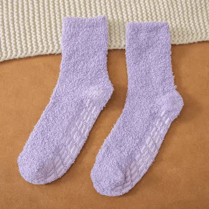 Fuzzy Grip Socks Non Slip Slipper Socks for Women